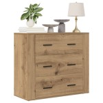 vidaXL Dulap, stejar artizanal, 80x33x70 cm, lemn prelucrat vidaXL Dulap, stejar artizanal, 80x33x70 cm, lemn prelucrat