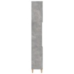 vidaXL Dulap de baie, gri beton, 30x30x190 cm, lemn prelucrat