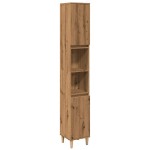 vidaXL Dulap de baie, stejar artizanal, 30x30x190 cm, lemn prelucrat vidaXL Dulap de baie, stejar artizanal, 30x30x190 cm, lemn prelucrat