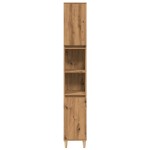 vidaXL Dulap de baie, stejar artizanal, 30x30x190 cm, lemn prelucrat vidaXL Dulap de baie, stejar artizanal, 30x30x190 cm, lemn prelucrat