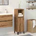 vidaXL Dulap de baie, stejar artizanal, 30x30x100 cm, lemn prelucrat vidaXL Dulap de baie, stejar artizanal, 30x30x100 cm, lemn prelucrat