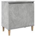 vidaXL Dulap de chiuvetă, gri beton, 58x33x60 cm, lemn prelucrat vidaXL Dulap de chiuvetă, gri beton, 58x33x60 cm, lemn prelucrat
