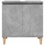 vidaXL Dulap de chiuvetă, gri beton, 58x33x60 cm, lemn prelucrat vidaXL Dulap de chiuvetă, gri beton, 58x33x60 cm, lemn prelucrat