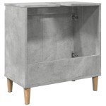 vidaXL Dulap de chiuvetă, gri beton, 58x33x60 cm, lemn prelucrat vidaXL Dulap de chiuvetă, gri beton, 58x33x60 cm, lemn prelucrat
