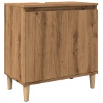 vidaXL Dulap de chiuvetă, stejar artizanal, 58x33x60 cm lemn prelucrat vidaXL Dulap de chiuvetă, stejar artizanal, 58x33x60 cm lemn prelucrat
