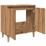 vidaXL Dulap de chiuvetă, stejar artizanal, 58x33x60 cm lemn prelucrat vidaXL Dulap de chiuvetă, stejar artizanal, 58x33x60 cm lemn prelucrat