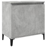 vidaXL Dulap de chiuvetă, gri beton, 58x33x60 cm, lemn prelucrat vidaXL Dulap de chiuvetă, gri beton, 58x33x60 cm, lemn prelucrat