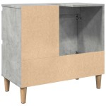 vidaXL Dulap de chiuvetă, gri beton, 65x33x60 cm, lemn prelucrat vidaXL Dulap de chiuvetă, gri beton, 65x33x60 cm, lemn prelucrat