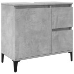 vidaXL Dulap de chiuvetă, gri beton, 65x33x60 cm, lemn prelucrat vidaXL Dulap de chiuvetă, gri beton, 65x33x60 cm, lemn prelucrat