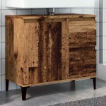 vidaXL Dulap de chiuvetă, lemn vechi, 65x33x60 cm, lemn prelucrat vidaXL Dulap de chiuvetă, lemn vechi, 65x33x60 cm, lemn prelucrat