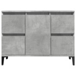 vidaXL Dulap de chiuvetă, gri beton, 80x33x60 cm, lemn prelucrat vidaXL Dulap de chiuvetă, gri beton, 80x33x60 cm, lemn prelucrat