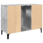 vidaXL Dulap de chiuvetă, gri beton, 80x33x60 cm, lemn prelucrat vidaXL Dulap de chiuvetă, gri beton, 80x33x60 cm, lemn prelucrat