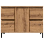 vidaXL Dulap de chiuvetă stejar artizanal, 80x33x60 cm, lemn prelucrat vidaXL Dulap de chiuvetă stejar artizanal, 80x33x60 cm, lemn prelucrat