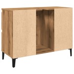 vidaXL Dulap de chiuvetă stejar artizanal, 80x33x60 cm, lemn prelucrat vidaXL Dulap de chiuvetă stejar artizanal, 80x33x60 cm, lemn prelucrat
