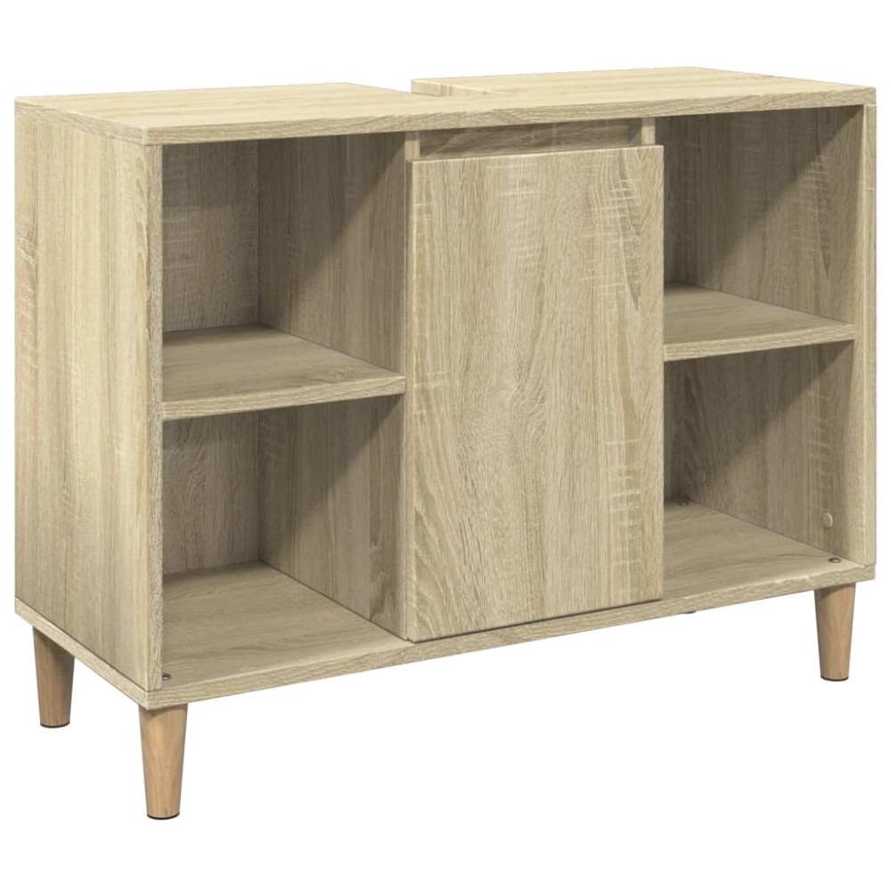 vidaXL Dulap pentru baie, stejar sonoma, 80x33x60 cm, lemn compozit