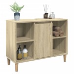 vidaXL Dulap pentru baie, stejar sonoma, 80x33x60 cm, lemn compozit vidaXL Dulap pentru baie, stejar sonoma, 80x33x60 cm, lemn compozit