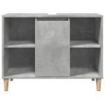 vidaXL Dulap pentru baie, gri beton, 80x33x60 cm, lemn compozit vidaXL Dulap pentru baie, gri beton, 80x33x60 cm, lemn compozit