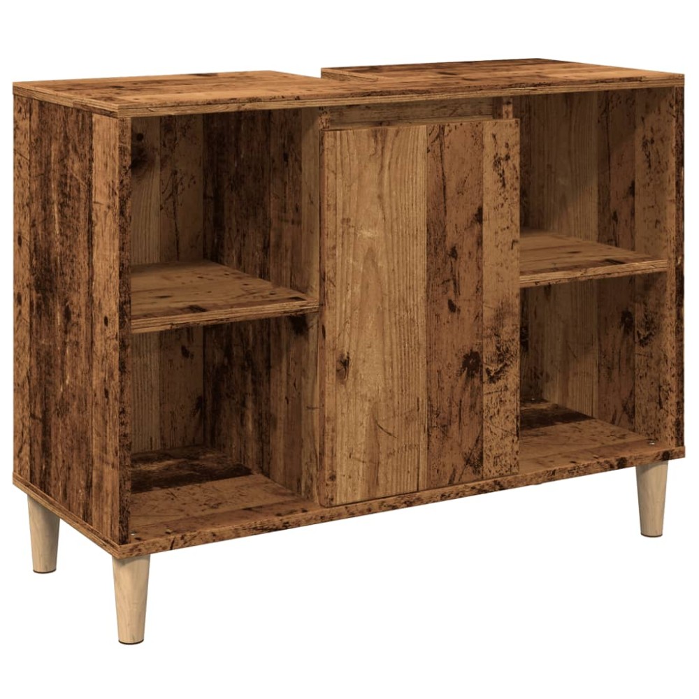 vidaXL Dulap pentru baie, lemn vechi, 80x33x60 cm, lemn prelucrat