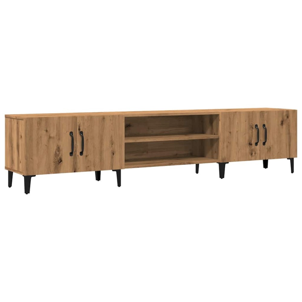 vidaXL Dulap TV, stejar artizanal, 180x31,5x40 cm, lemn prelucrat