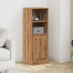 vidaXL Dulap înalt, stejar artizanal, 36x35,5x103,5 cm, lemn prelucrat