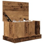 vidaXL Cutie de depozitare lemn vechi 30x50x28 cm lemn prelucrat