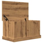 vidaXL Cutie depozitare, stejar artizanal, 70x40x38 cm, lemn prelucrat vidaXL Cutie depozitare, stejar artizanal, 70x40x38 cm, lemn prelucrat
