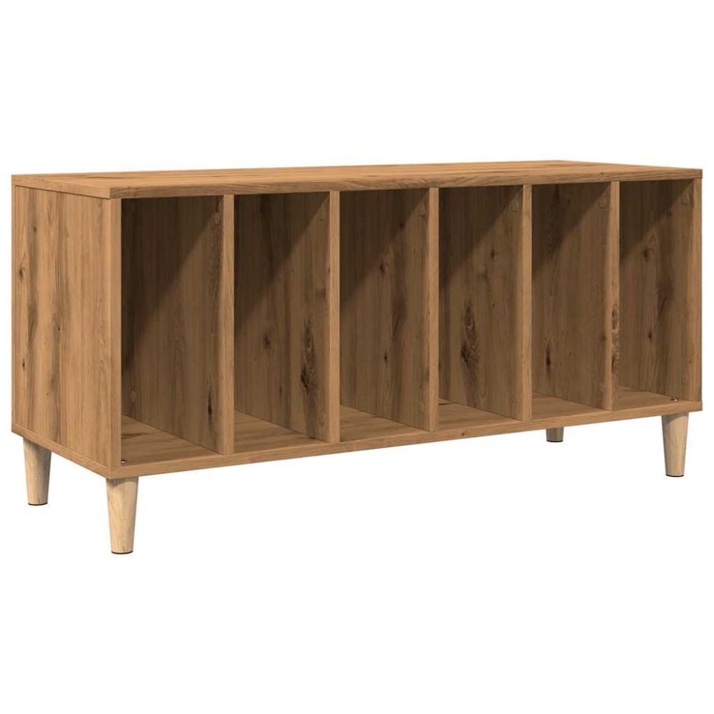 vidaXL Dulap de discuri stejar artizanal, 100x38x48 cm, lemn prelucrat