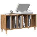 vidaXL Dulap de discuri stejar artizanal, 100x38x48 cm, lemn prelucrat vidaXL Dulap de discuri stejar artizanal, 100x38x48 cm, lemn prelucrat