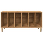 vidaXL Dulap de discuri stejar artizanal, 100x38x48 cm, lemn prelucrat vidaXL Dulap de discuri stejar artizanal, 100x38x48 cm, lemn prelucrat