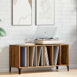 vidaXL Dulap de discuri stejar artizanal, 100x38x48 cm, lemn prelucrat