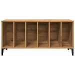 vidaXL Dulap de discuri stejar artizanal, 100x38x48 cm, lemn prelucrat