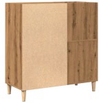 vidaXL Dulap discuri stejar artizanal 84,5x38x89 cm lemn prelucrat vidaXL Dulap discuri stejar artizanal 84,5x38x89 cm lemn prelucrat