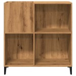 vidaXL Dulap discuri stejar artizanal 84,5x38x89 cm lemn prelucrat