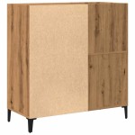 vidaXL Dulap discuri stejar artizanal 84,5x38x89 cm lemn prelucrat
