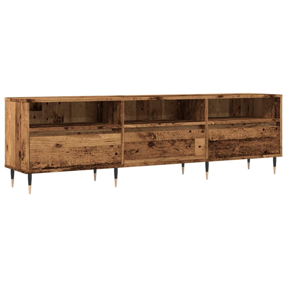 vidaXL Comodă TV, lemn vechi, 150x30x44,5 cm, lemn prelucrat