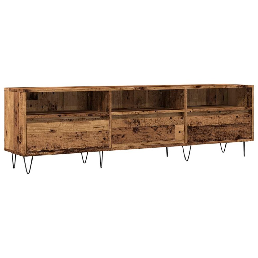 vidaXL Comodă TV, lemn vechi, 150x30x44,5 cm, lemn prelucrat
