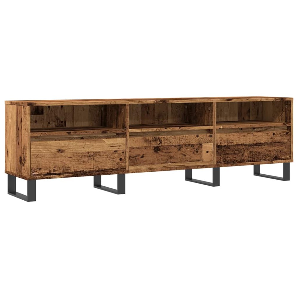 vidaXL Comodă TV, lemn vechi, 150x30x44,5 cm, lemn prelucrat
