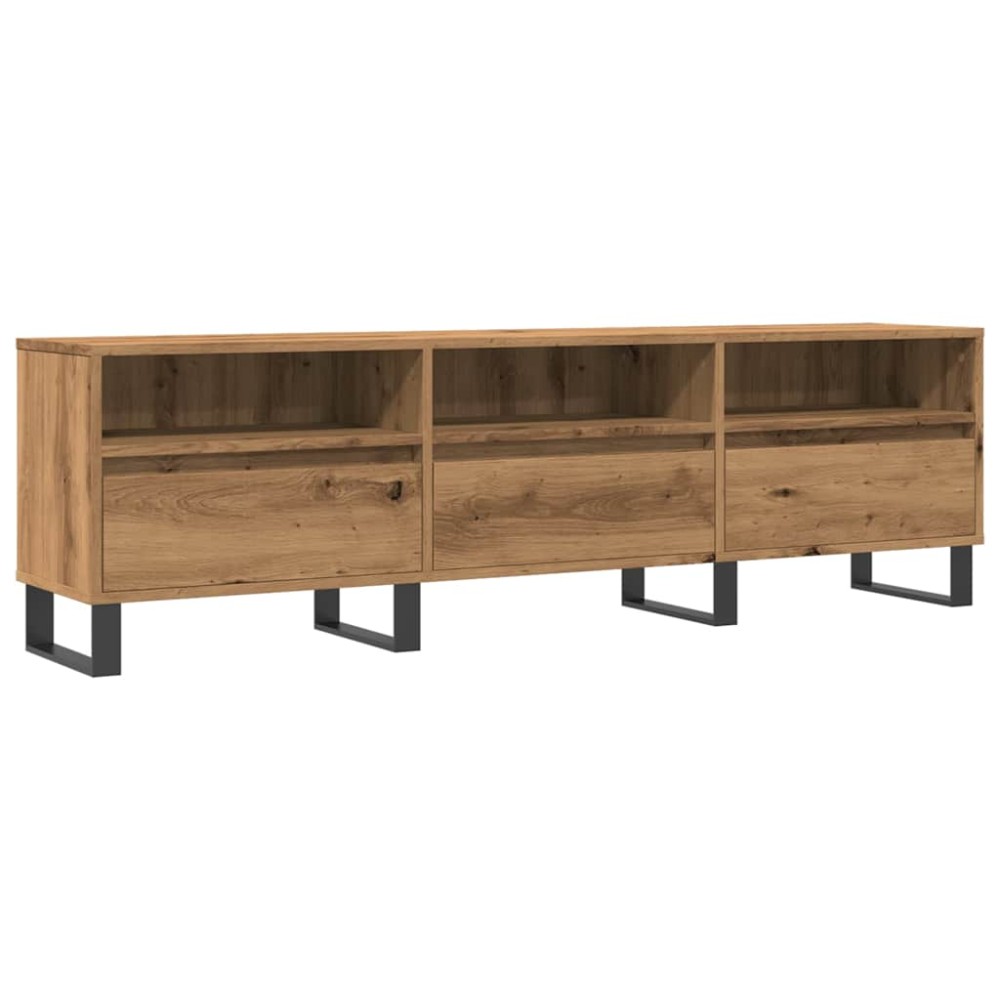 vidaXL Comodă TV, stejar artizanal, 150x30x44,5 cm, lemn prelucrat