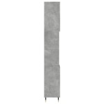 vidaXL Dulap de baie, gri beton, 30x30x190 cm, lemn prelucrat