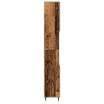 vidaXL Dulap de baie, lemn vechi, 30x30x190 cm, lemn prelucrat