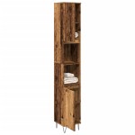 vidaXL Dulap de baie, lemn vechi, 30x30x190 cm, lemn prelucrat