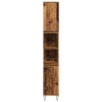 vidaXL Dulap de baie, lemn vechi, 30x30x190 cm, lemn prelucrat