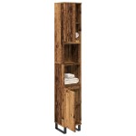 vidaXL Dulap de baie, lemn vechi, 30x30x190 cm, lemn prelucrat vidaXL Dulap de baie, lemn vechi, 30x30x190 cm, lemn prelucrat
