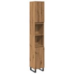 vidaXL Dulap de baie, stejar artizanal, 30x30x190 cm, lemn prelucrat vidaXL Dulap de baie, stejar artizanal, 30x30x190 cm, lemn prelucrat