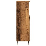 vidaXL Dulap de baie, lemn vechi, 30x30x100 cm, lemn prelucrat