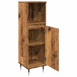 vidaXL Dulap de baie, lemn vechi, 30x30x100 cm, lemn prelucrat