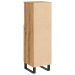 vidaXL Dulap de baie, stejar artizanal, 30x30x100 cm, lemn prelucrat vidaXL Dulap de baie, stejar artizanal, 30x30x100 cm, lemn prelucrat
