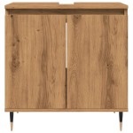 vidaXL Dulap de baie, stejar artizanal, 58x33x60 cm, lemn prelucrat