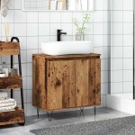vidaXL Dulap de baie, lemn vechi, 58x33x60 cm, lemn prelucrat