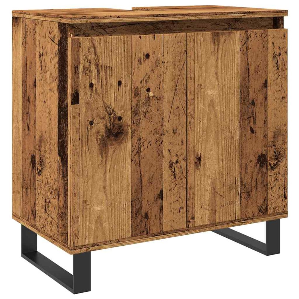 vidaXL Dulap de baie, lemn vechi, 58x33x60 cm, lemn prelucrat